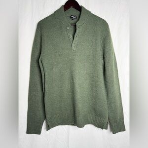 Express Olive Green Knit Sweater Size M